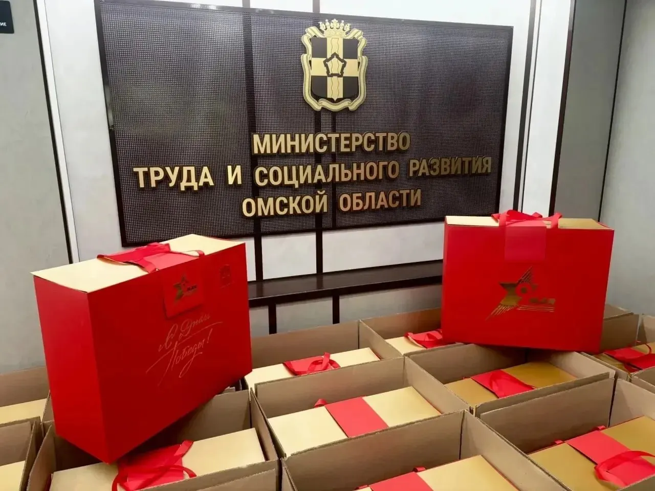 В Омской области ко Дню Победы подготовили подарочные наборы для участников и инвалидов Великой Отечественной войны — в них включили одеяло и подушку из верблюжьей шерсти для повышения комфорта пожилых людей.