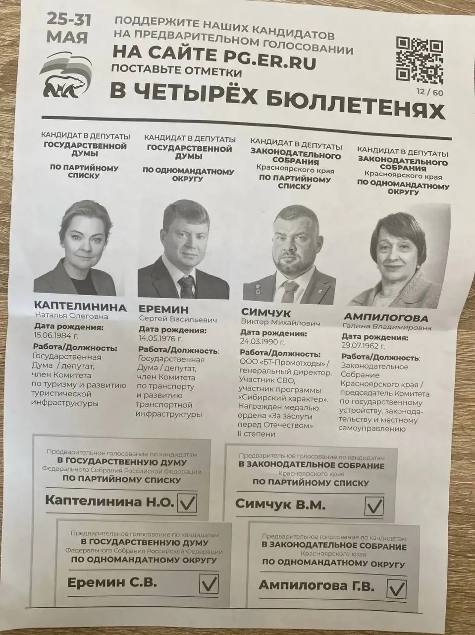 Администрация Назаровского муниципального округа рассылала коммерческим организациям требования участвовать в предварительном голосовании «ЕР» и указывать отчёты о явке; в письмах фигурируют и конкретные кандидаты.