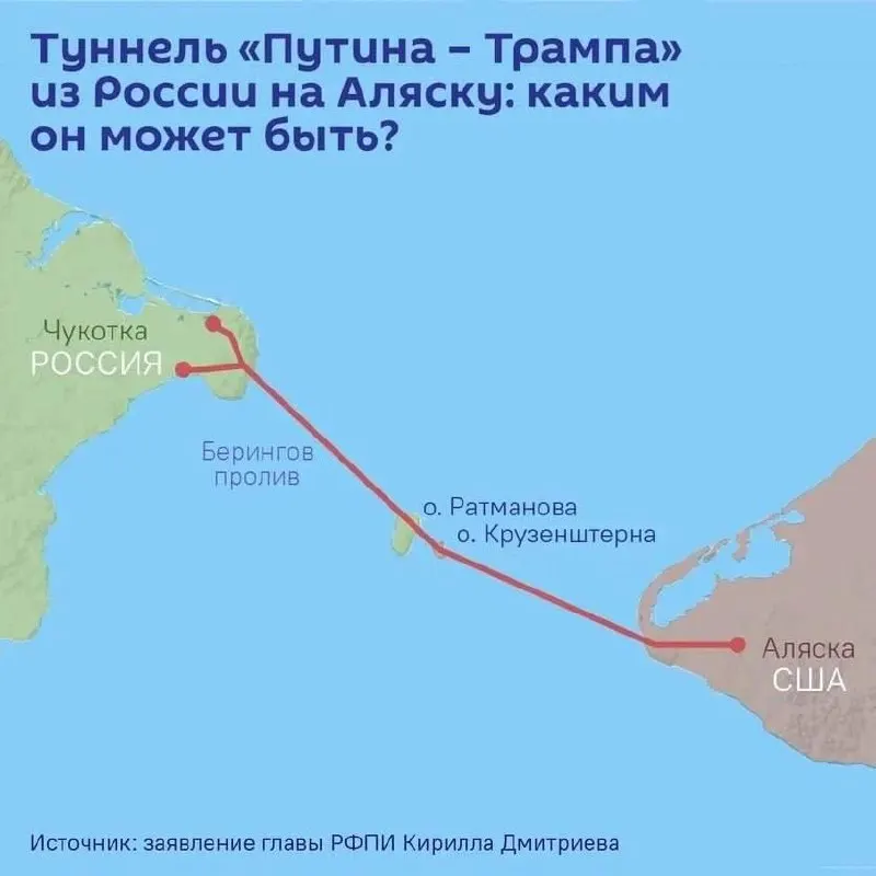 На ПМЭФ планируют подписать соглашение о проектировании тоннеля длиной до 112 км между Чукоткой и Аляской; при традиционных методах его стоимость оценивают свыше $65 млрд.