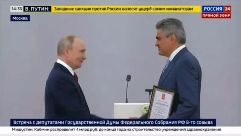 27 июля на церемонии в Кремле глава «Новых людей» Нечаев получил благодарность от президента и заявил о необходимости продолжать усилия для победы в специальной военной операции.