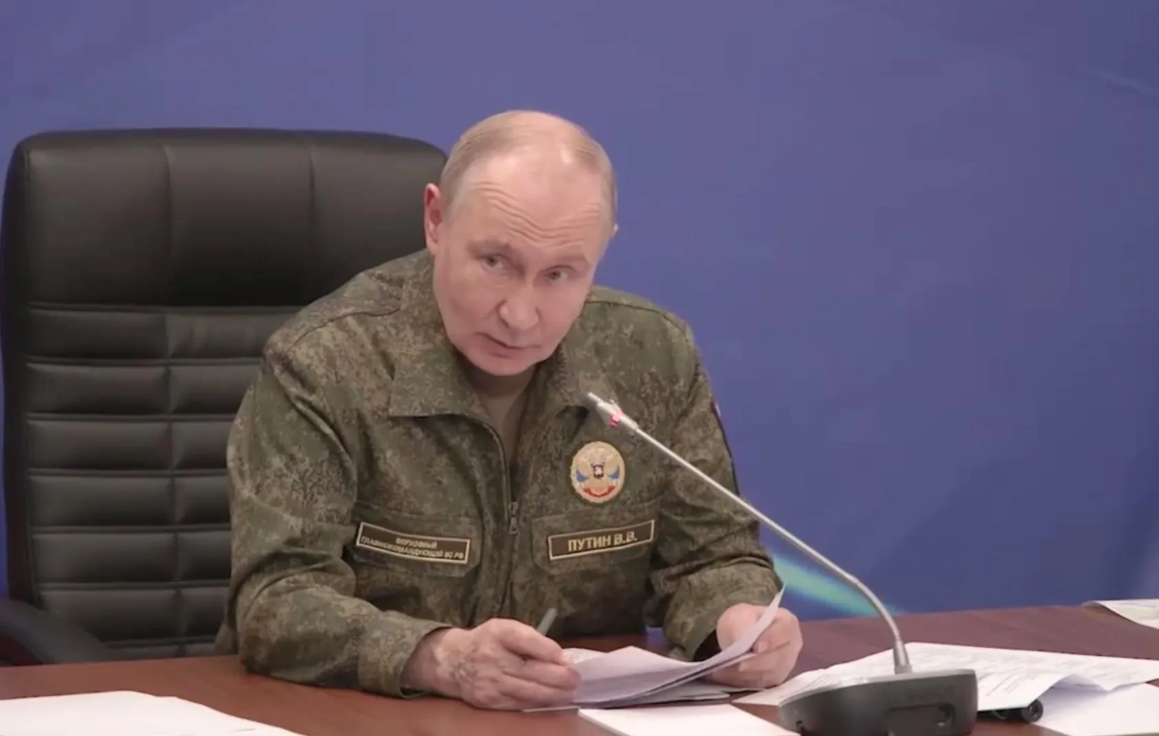 Президент заявил, что российские войска освободили Константиновку в Донецкой народной республике. Независимых подтверждений заявления в материале не приведено.