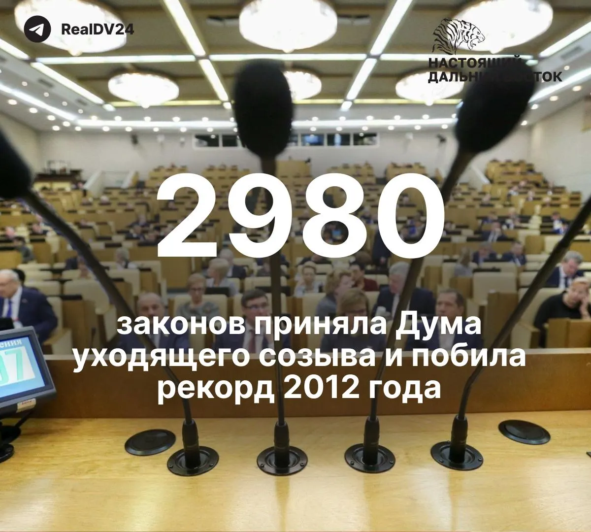 Депутаты приняли 2 980 законов — почти вдвое больше, чем парламент 2012 года. По оценкам, как минимум 59 из них связаны с ограничением свободы информации; депутатам планируют выплатить около 2 млрд рублей премий.