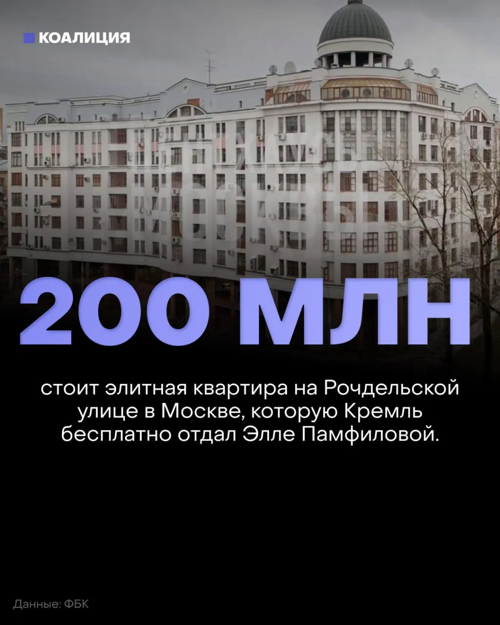 Расследование указывает на элитную квартиру площадью 237 м² в Москве, стоимостью около 200 млн руб., оформленную на внучку главы ЦИК, и сообщает о планируемых акциях против фальсификаций на выборах в нескольких городах.