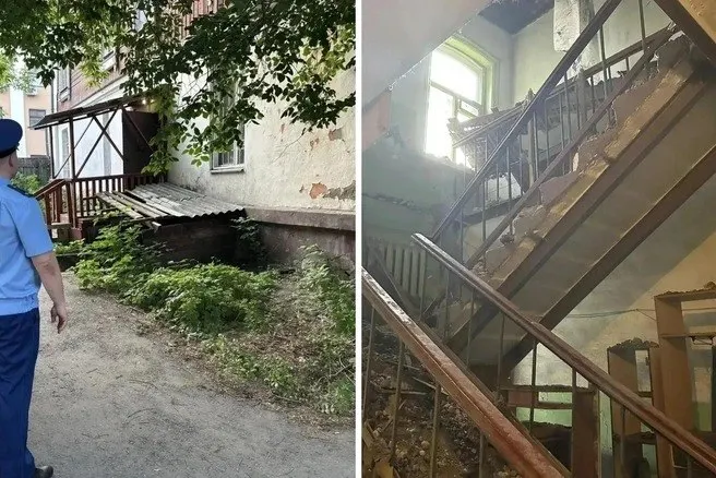 Прокуратура потребовала признать аварийным дом на улице Звездова, 11 — памятник начала XIX века, где проживают 14 человек в 10 квартирах, после того, как в июне обрушился потолок.