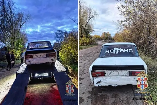 18-летний водитель из Омской области нанес на госзнак краской надпись «НЕТУ 55», за что получил административные дела и штраф.