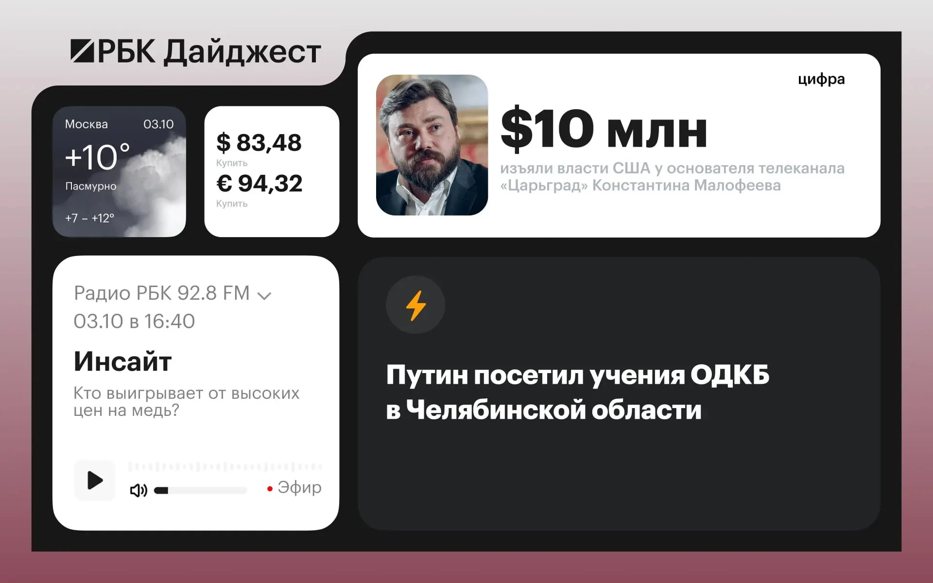 Ключевые новости: участие президента в учениях ОДКБ, новые санкции и экономические обсуждения, а также судебные решения.